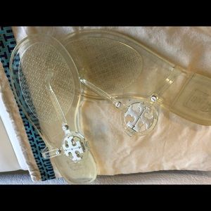 TORY BURCH Clear/Jelly Sandals.